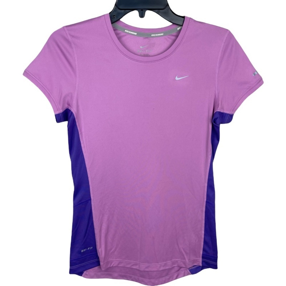 ✅ Nike Dri Fit Purple Active Shirt Workout tee shirt size S